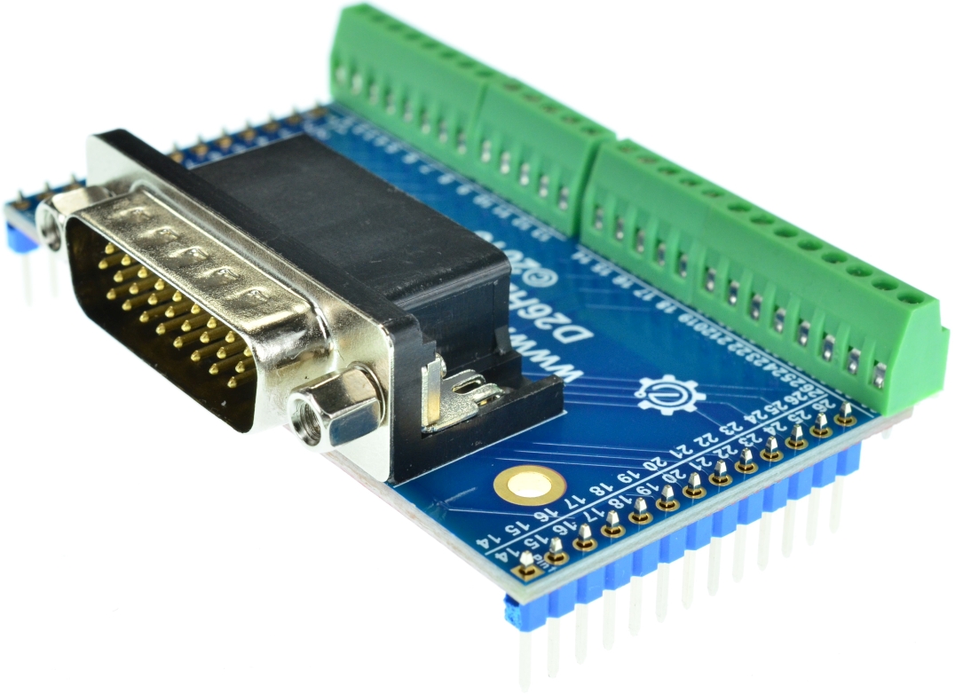 D-Sub High Density 26 DB26HD Female Connector Breakout Board